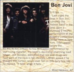Bon Jovi : When It Falls